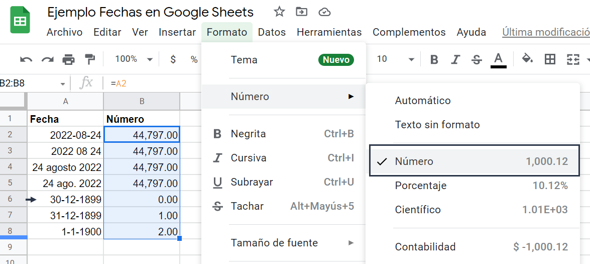 Cómo Funcionan Las Fechas En Google Sheets - Tesel